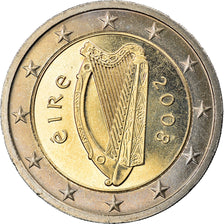 IRELAND REPUBLIC, 2 Euro, 2008, MS(63), Bi-Metallic, KM:51
