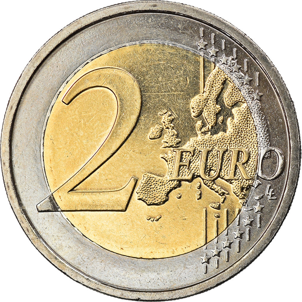 IRELAND REPUBLIC, 2 Euro, 2008, MS(63), Bi-Metallic, KM:51