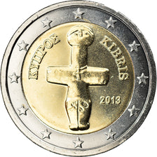 Chipre, 2 Euro, 2013, SC, Bimetálico, KM:New