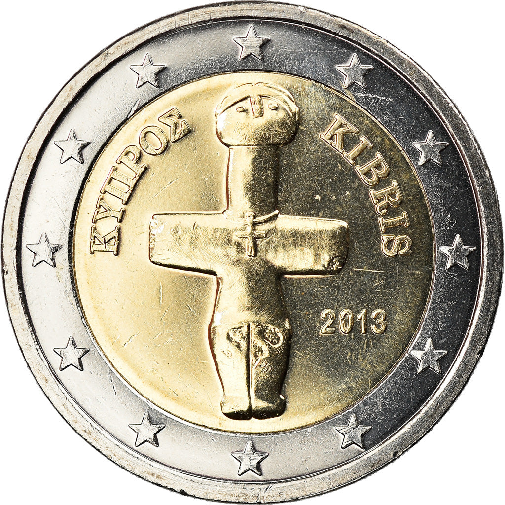 Chipre, 2 Euro, 2013, SC, Bimetálico, KM:New