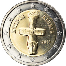Chipre, 2 Euro, 2013, SC, Bimetálico, KM:New