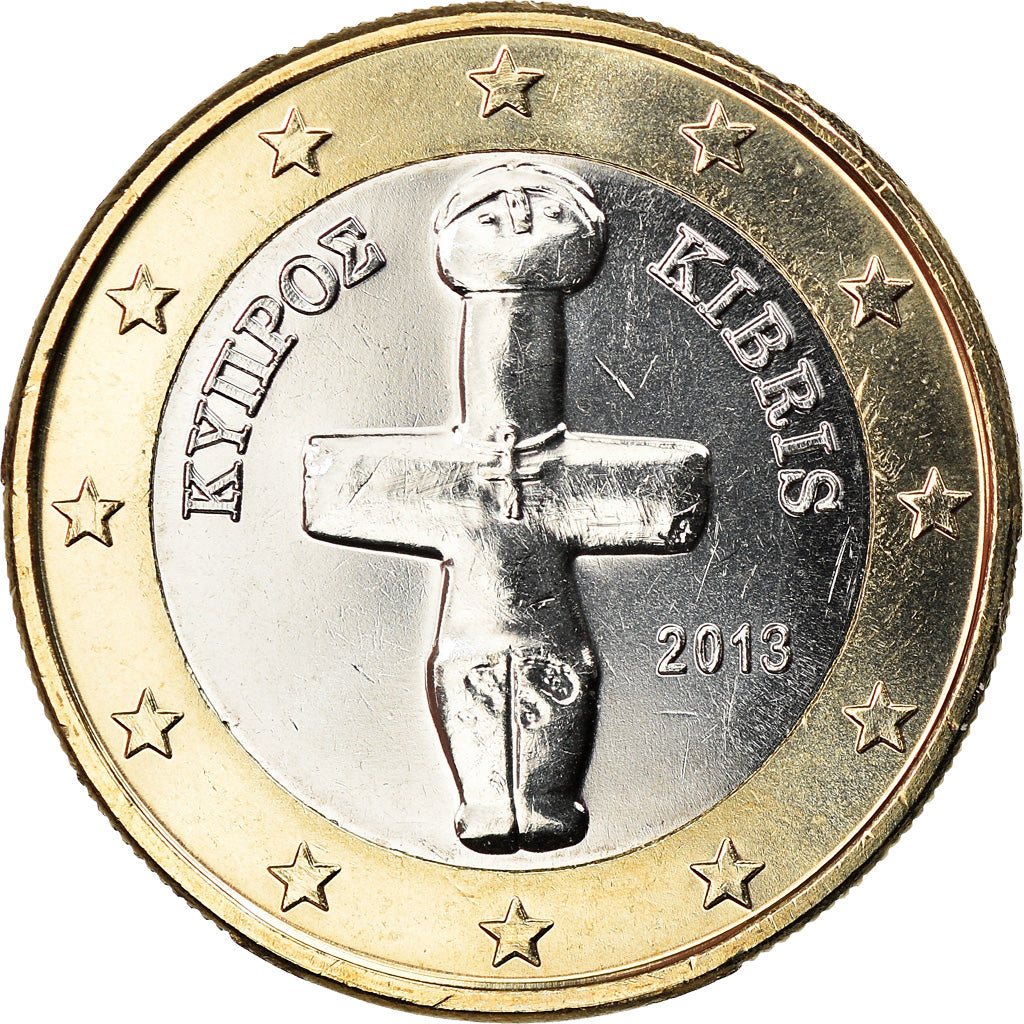 Zypern, Euro, 2013, UNZ, Bi-Metallic, KM:New