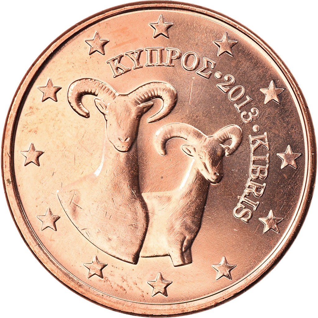 Chypre, 5 Euro Cent, 2013, SPL, Copper Plated Steel, KM:New