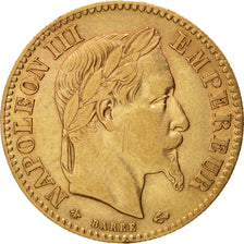 France, Napoleon III, 10 Francs, 1862,Paris,AU(50-53),Gold,KM 800.1,Gadoury 1015