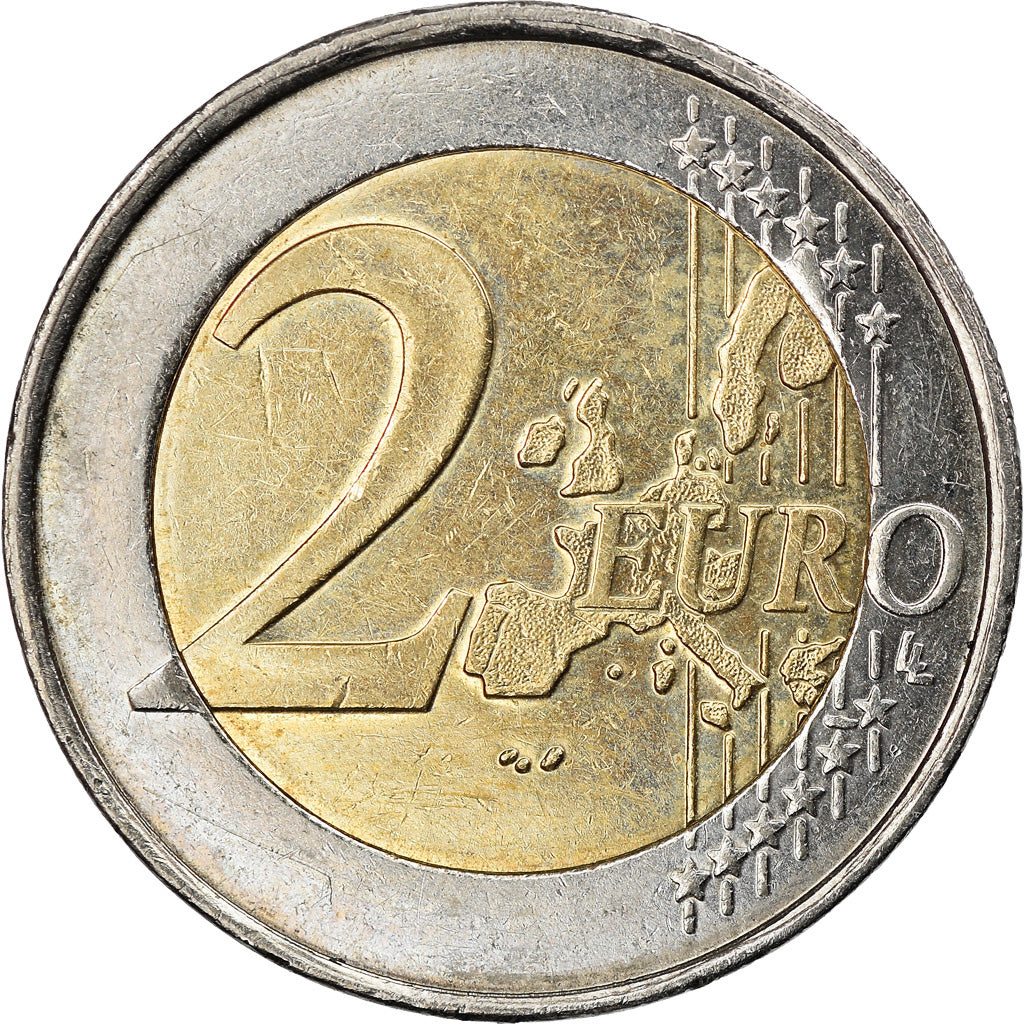 Belgium, 2 Euro, Schengen Agreement, 2005, Brussels, EF(40-45), Bi-Metallic