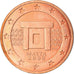 Malta, 2 Euro Cent, 2008, Paris, SS+, Copper Plated Steel, KM:126