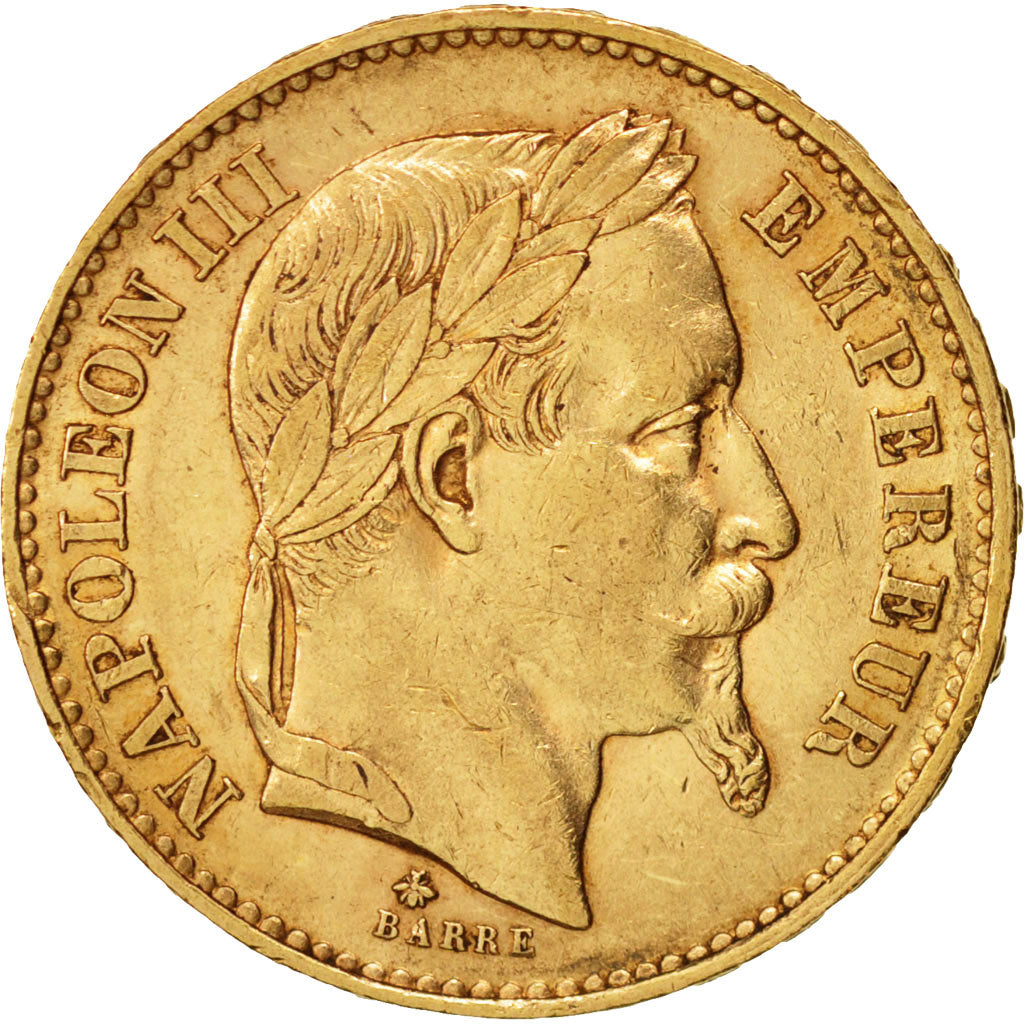 Münze, Frankreich, Napoleon III, Napoléon III, 20 Francs, 1868, Paris, SS+