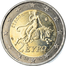 Grecia, 2 Euro, 2002, Athens, SPL, Bi-metallico, KM:188