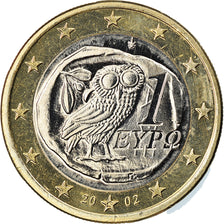 Greece, Euro, 2002, Athens, AU(55-58), Bi-Metallic, KM:187