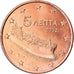 Greece, 5 Euro Cent, 2002, Athens, AU(50-53), Copper Plated Steel, KM:183