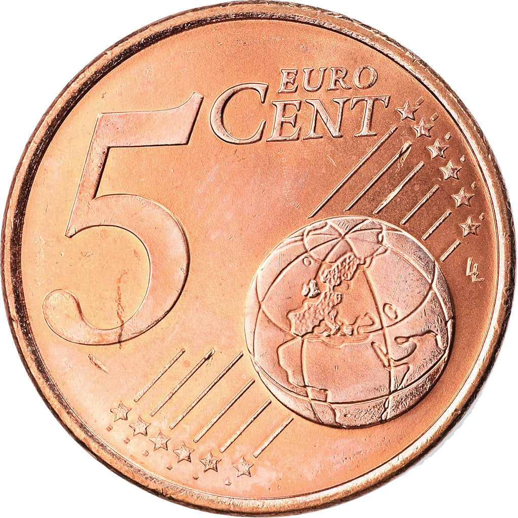 Greece, 5 Euro Cent, 2002, Athens, AU(50-53), Copper Plated Steel, KM:183