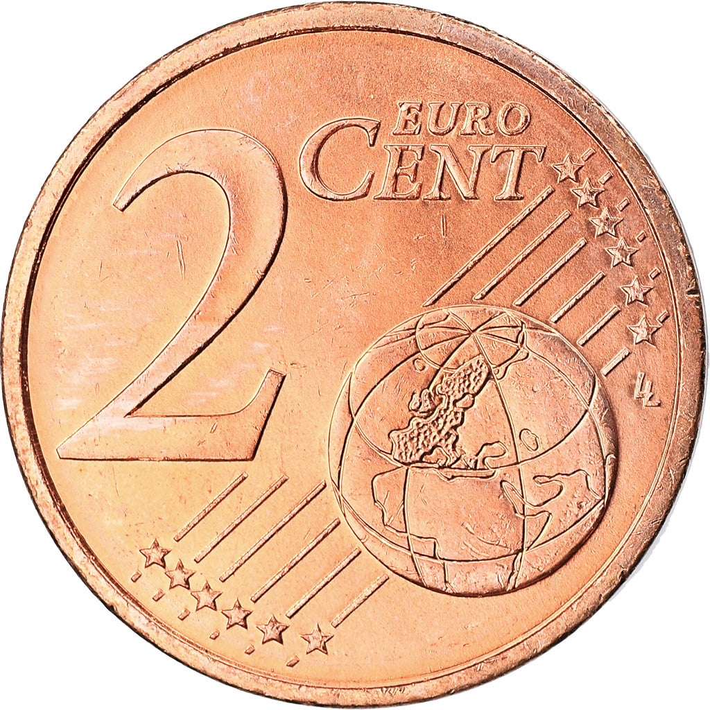Greece, 2 Euro Cent, 2002, Athens, AU(50-53), Copper Plated Steel, KM:182
