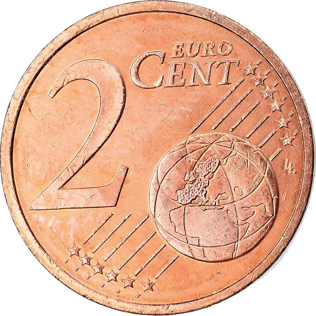 Greece, 2 Euro Cent, 2002, Athens, AU(50-53), Copper Plated Steel, KM:182