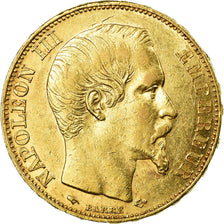 Moneda, Francia, Napoleon III, Napoléon III, 20 Francs, 1855, Paris, MBC+, Oro