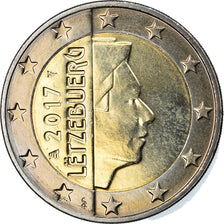 Luxemburgo, 2 Euro, 2017, SC, Bimetálico, KM:New