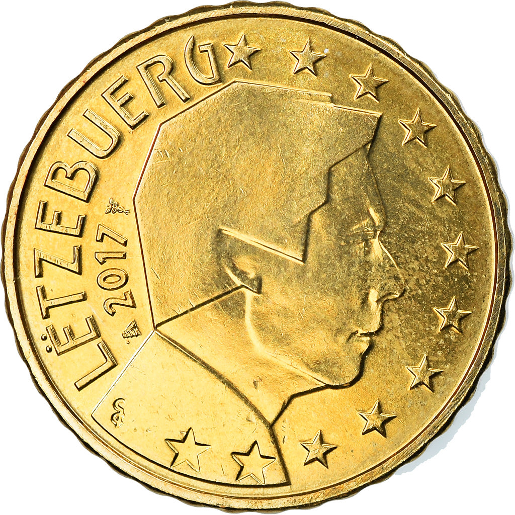 Lussemburgo, 10 Euro Cent, 2017, SPL, Ottone, KM:New