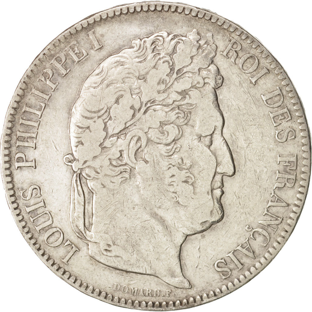 France, Louis-Philippe, 5 Francs, 1842, Lille, VF(30-35), Silver, KM:749.13