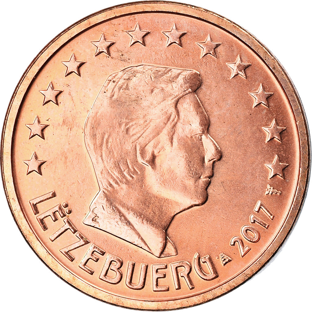 Luksemburg, 2 Euro Cent, 2017, MS(63), Miedź platerowana stalą, KM:New