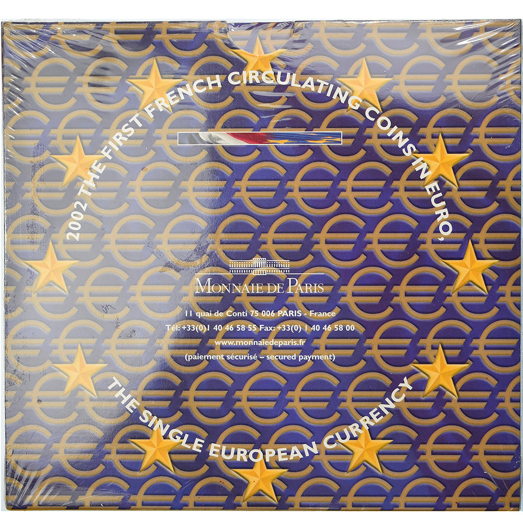 France, Euro-Set, 2002, BU, FDC