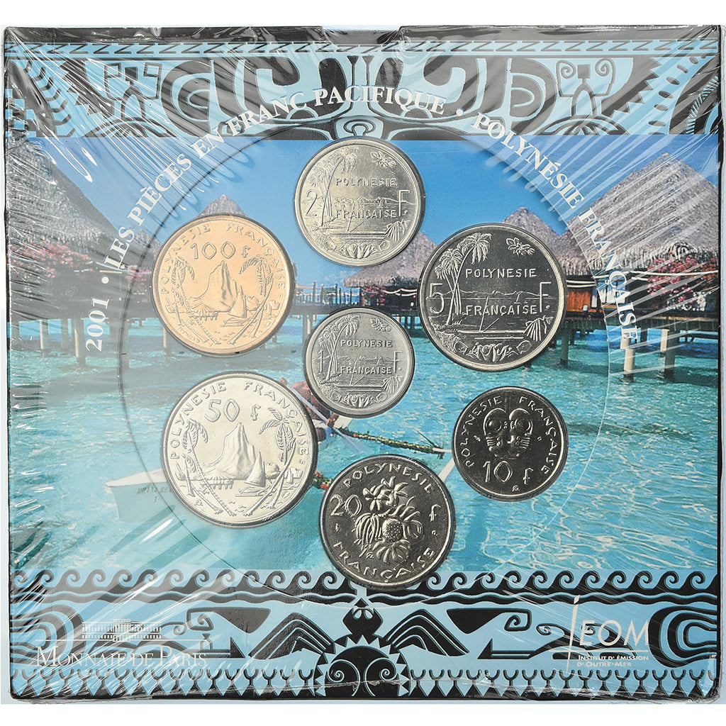 Coin, French Polynesia, Set, 2001, MS(65-70), (No Composition)