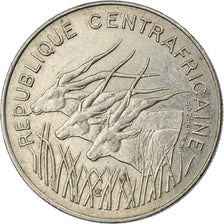 Moneda, República Centroafricana, 100 Francs, 1983, MBC, Níquel, KM:7