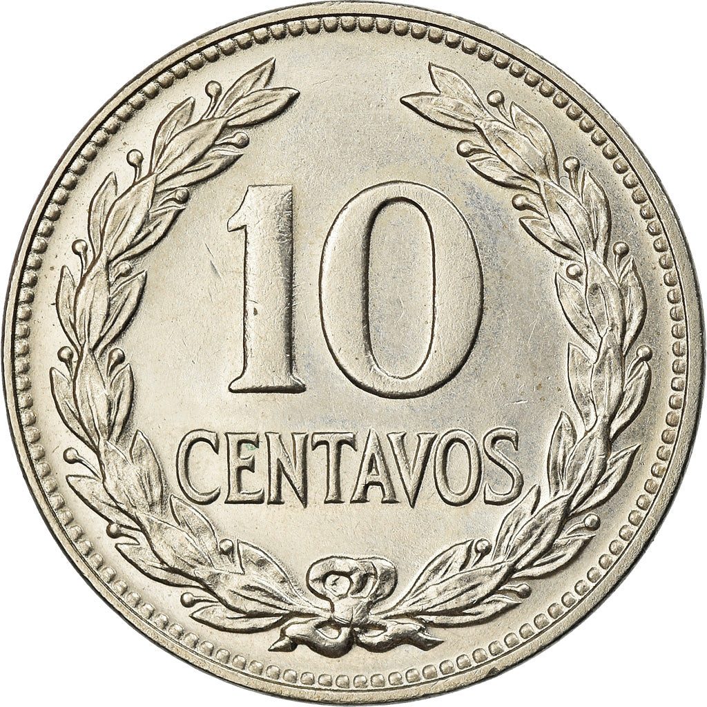 Coin, El Salvador, 10 Centavos, 1977, Vereinigte Deutsche Metall, Germany