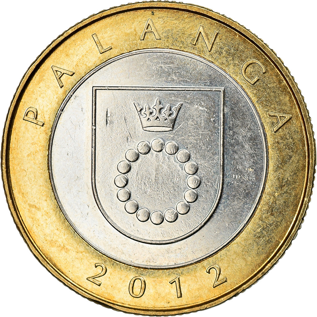 Coin, Lithuania, 2 Litai, 2012, Palanga, EF(40-45), Bi-Metallic, KM:186.1
