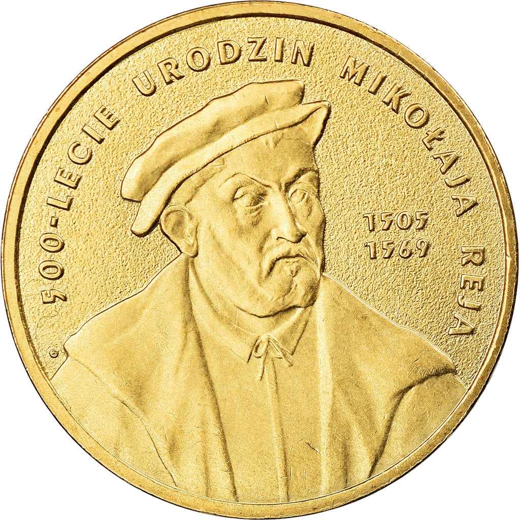 Coin, Poland, 2 Zlote, 2005, Warsaw, EF(40-45), Brass, KM:608