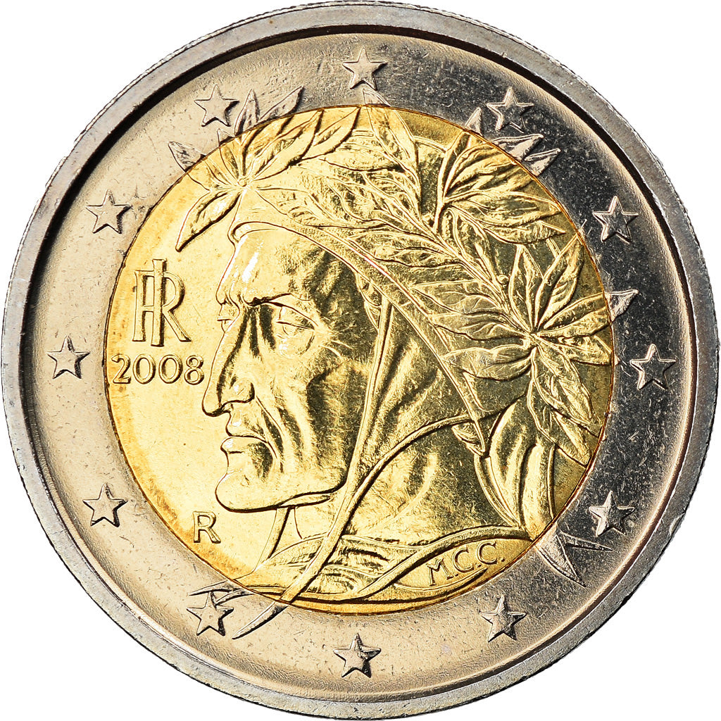 Italy, 2 Euro, 2008, Rome, MS(63), Bi-Metallic, KM:251