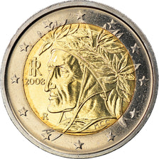Italy, 2 Euro, 2008, Rome, MS(63), Bi-Metallic, KM:251