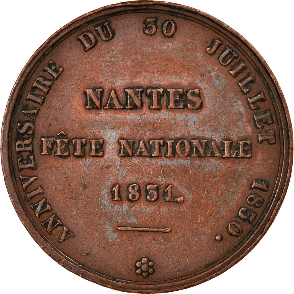 France, Token, Louis Philippe I, Union et Force, Fête Nationale, Nantes