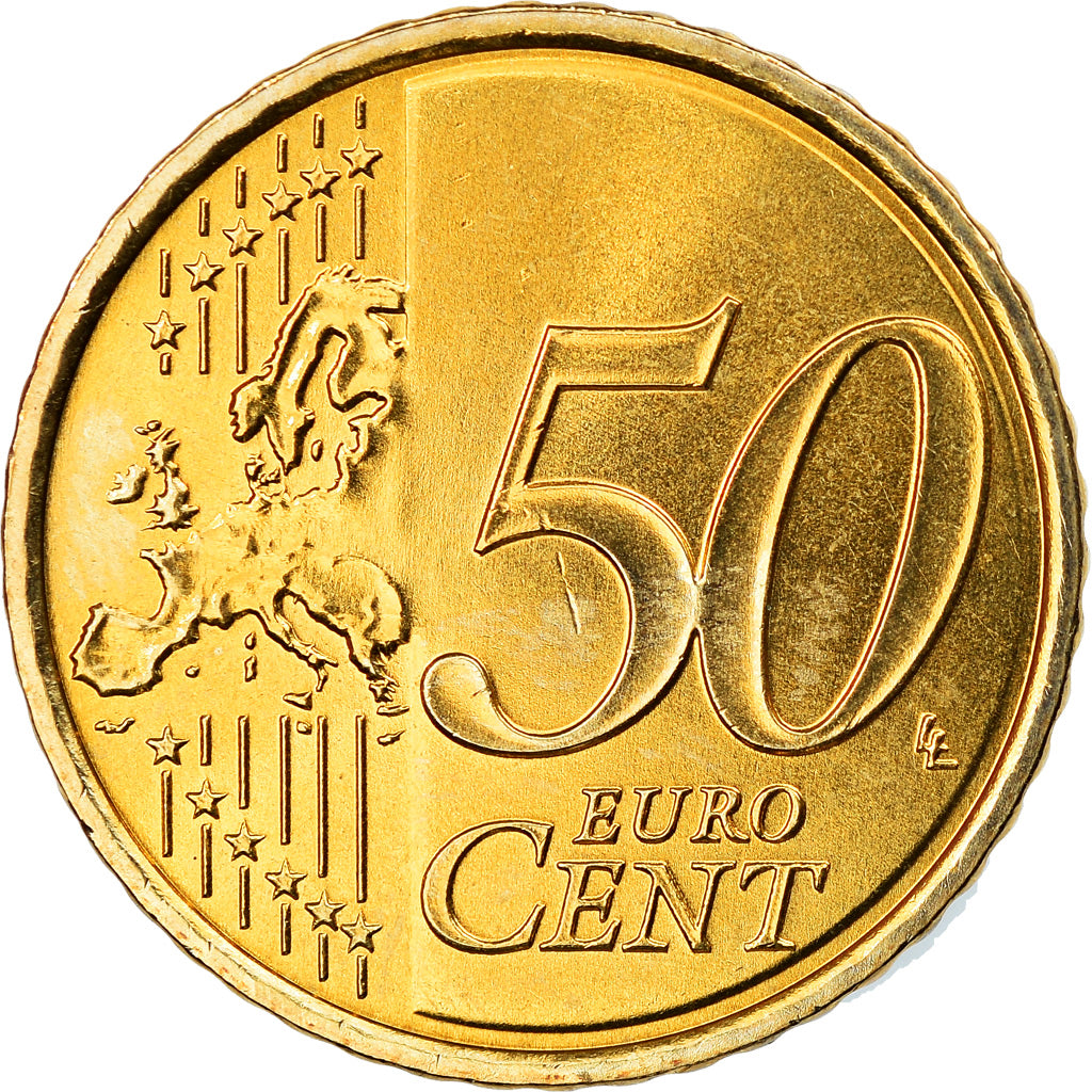 Portugal, 50 Euro Cent, 2009, Lisbon, MS(63), Latão, KM:765