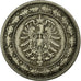 Coin, GERMANY - EMPIRE, Wilhelm I, 20 Pfennig, 1888, Stuttgart, AU(50-53)