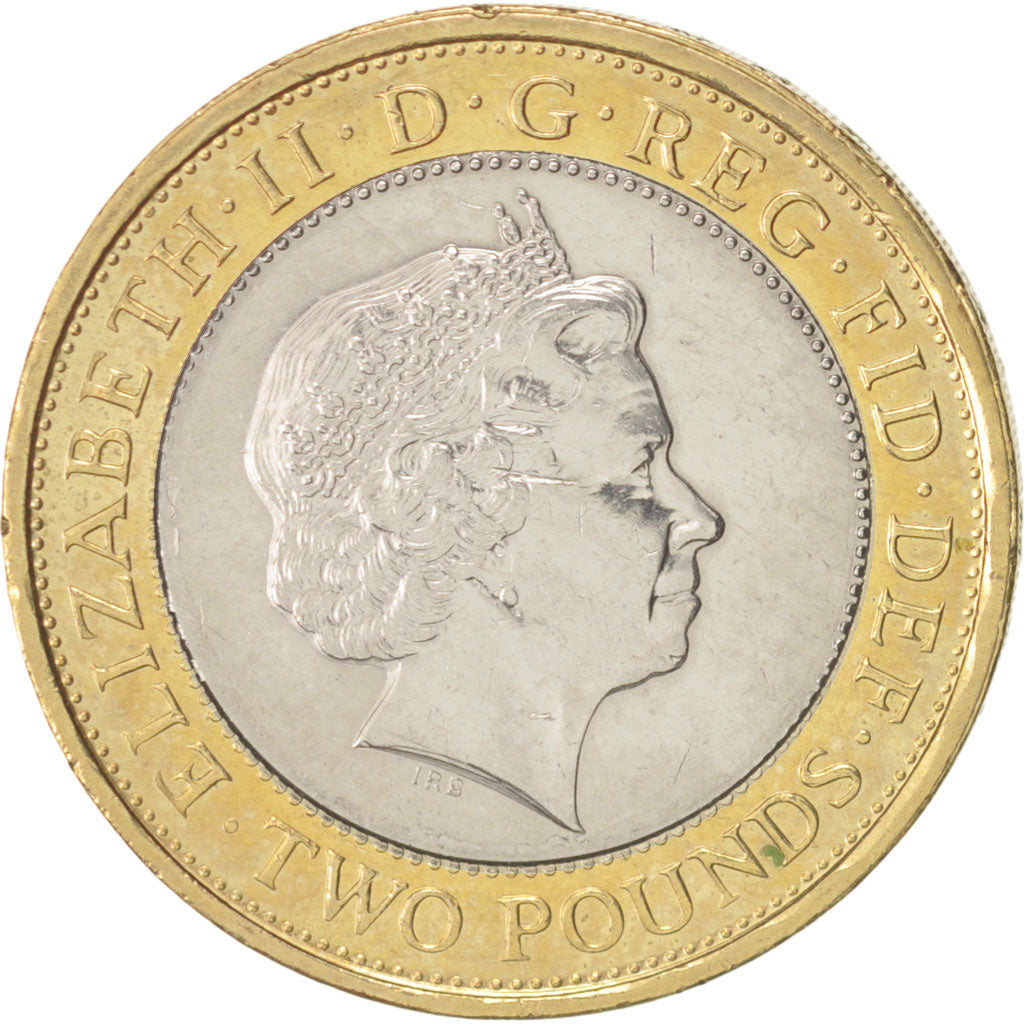 Great Britain, Elizabeth II, 2 Pounds, 2007, AU(50-53), Bi-Metallic, KM:994