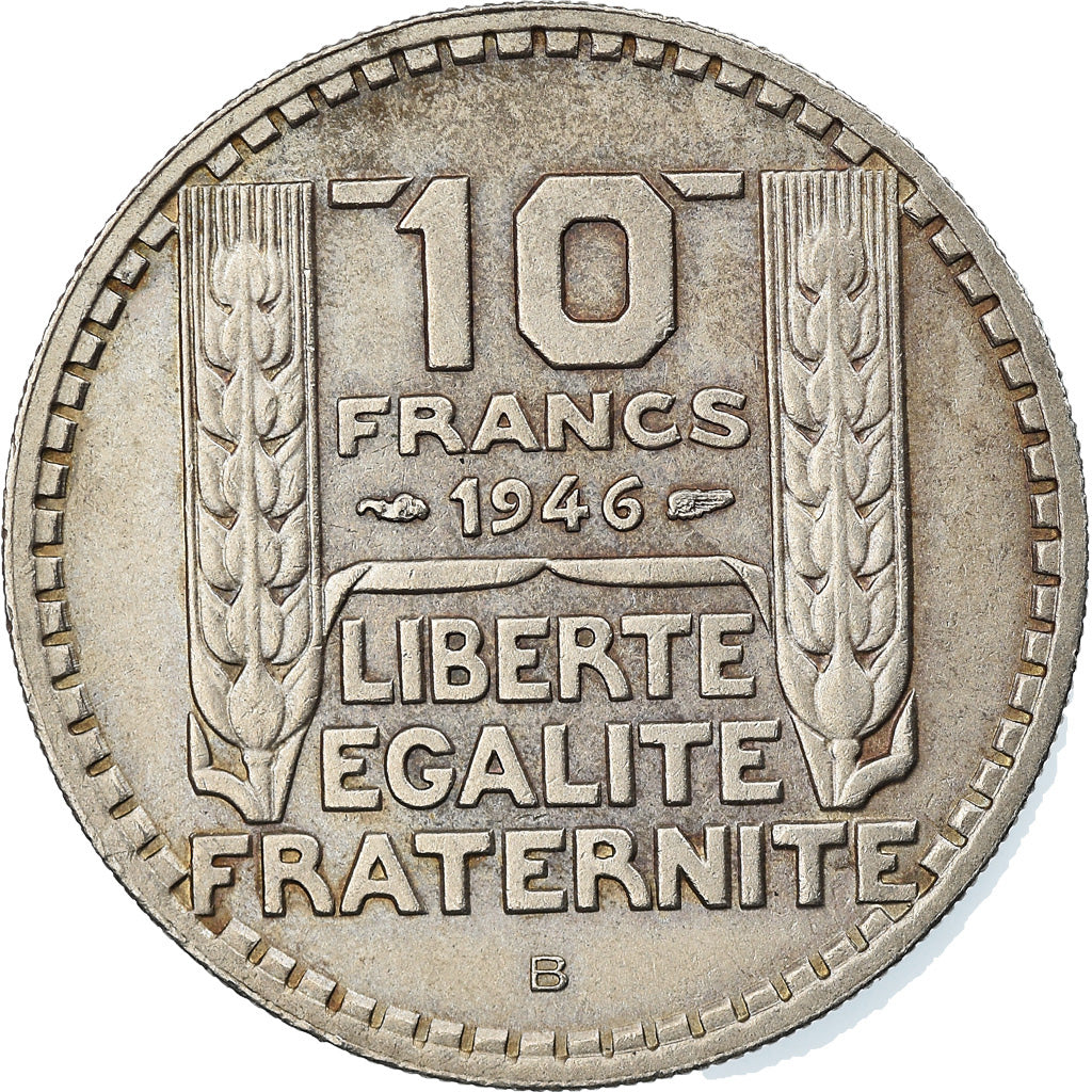 Coin, France, Turin, 10 Francs, 1946, Beaumont - Le Roger, EF(40-45)