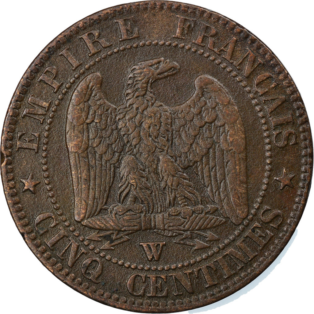 Coin, France, Napoleon III, Napoléon III, 5 Centimes, 1853, Lille, VF(30-35)