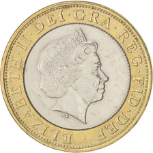 Gran Bretaña, Elizabeth II, 2 Pounds, 1998, MBC+, Bimetálico, KM:994