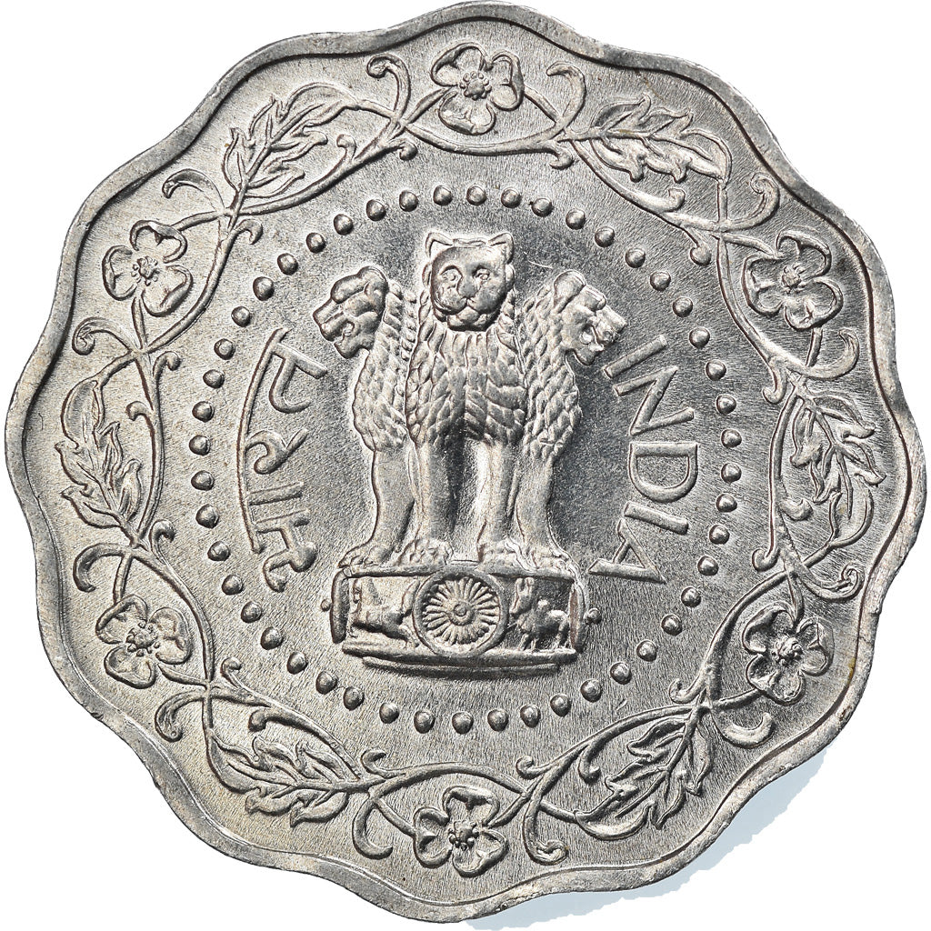 Coin, INDIA-REPUBLIC, 10 Paise, 1973, AU(55-58), Aluminum, KM:27.1
