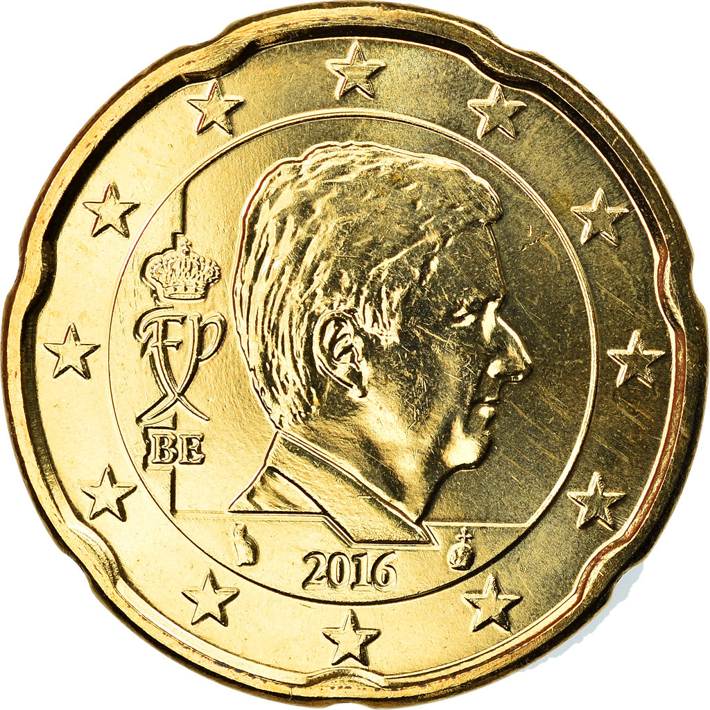 Bélgica, 20 Euro Cent, 2016, FDC, Latón, KM:New