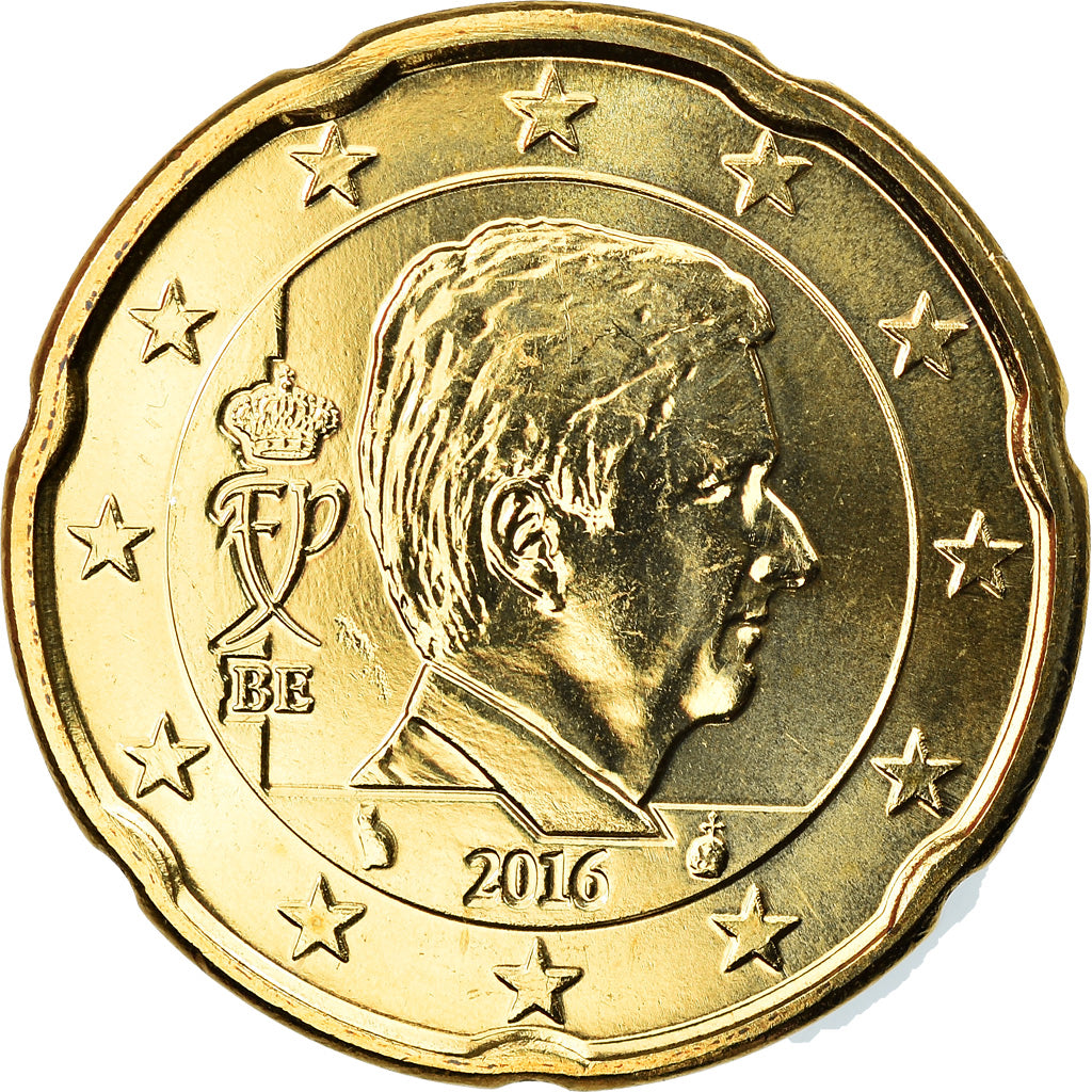 Bélgica, 20 Euro Cent, 2016, FDC, Latón, KM:New