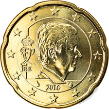 Bélgica, 20 Euro Cent, 2016, FDC, Latón, KM:New