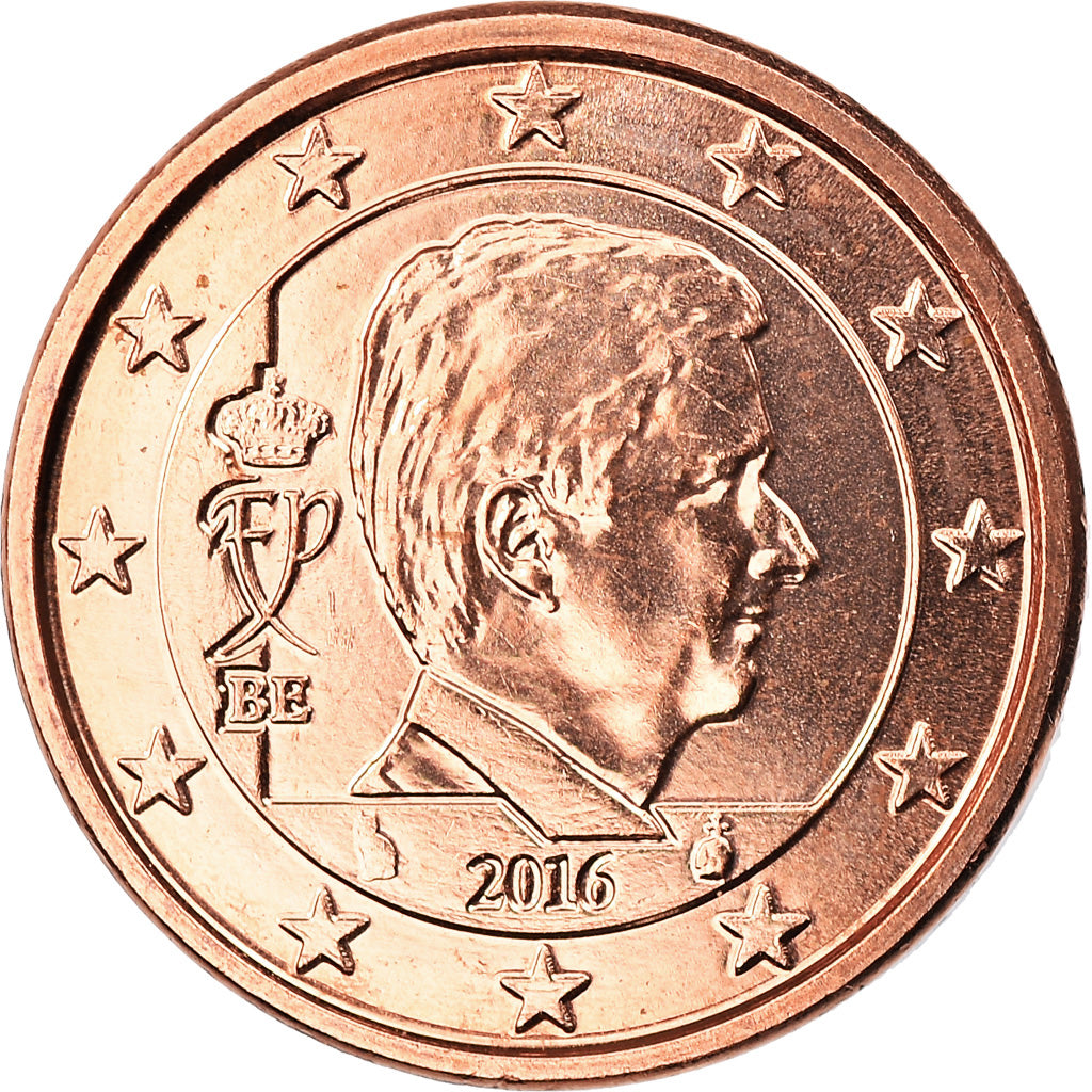 Belgium, Euro Cent, 2016, MS(65-70), Copper Plated Steel, KM:New