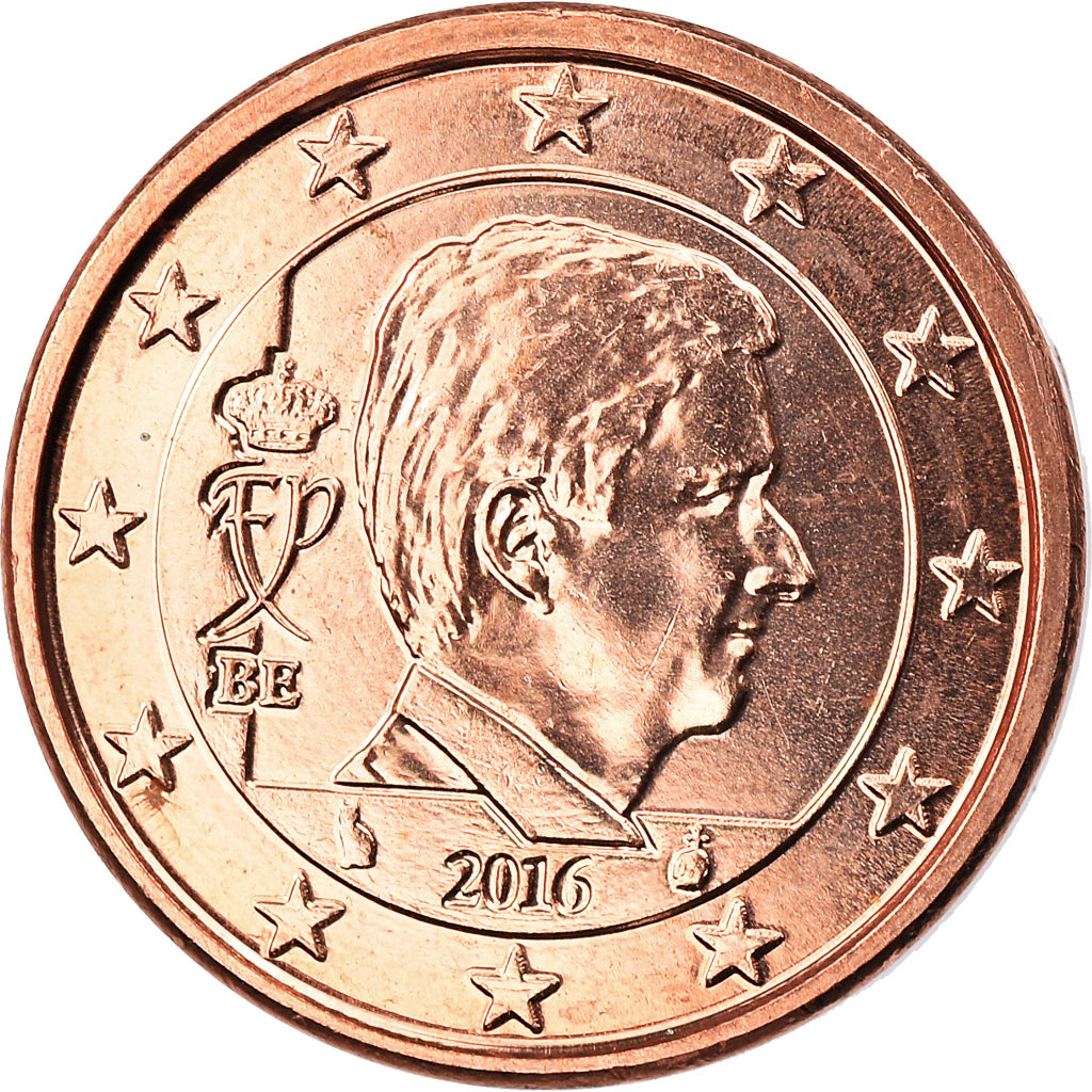 Belgium, Euro Cent, 2016, MS(65-70), Copper Plated Steel, KM:New