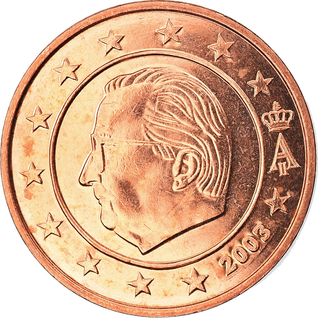 Belgia, 2 Euro Cent, 2003, Brussels, MS(63), Miedź platerowana stalą, KM:225