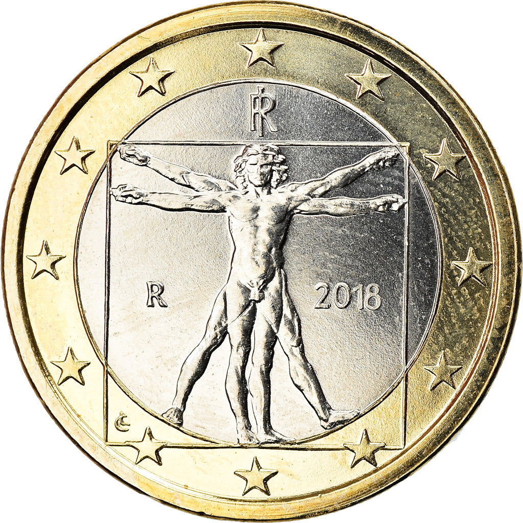 Italië, Euro, 2018, UNC-, Bi-Metallic, KM:New