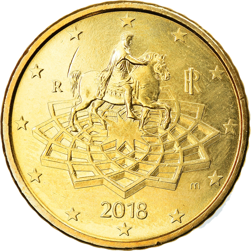 Italië, 50 Euro Cent, 2018, UNC-, Tin, KM:New