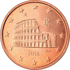 Italy, 5 Euro Cent, 2018, MS(63), Copper Plated Steel, KM:New