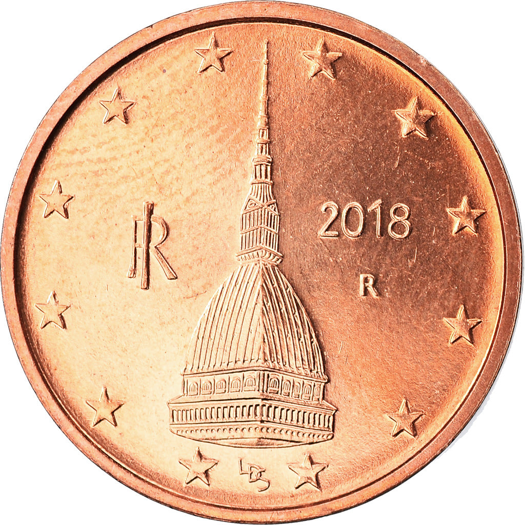 Italy, 2 Euro Cent, 2018, MS(63), Copper Plated Steel, KM:New