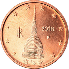 Italy, 2 Euro Cent, 2018, MS(63), Copper Plated Steel, KM:New