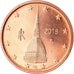 Italy, 2 Euro Cent, 2018, MS(63), Copper Plated Steel, KM:New